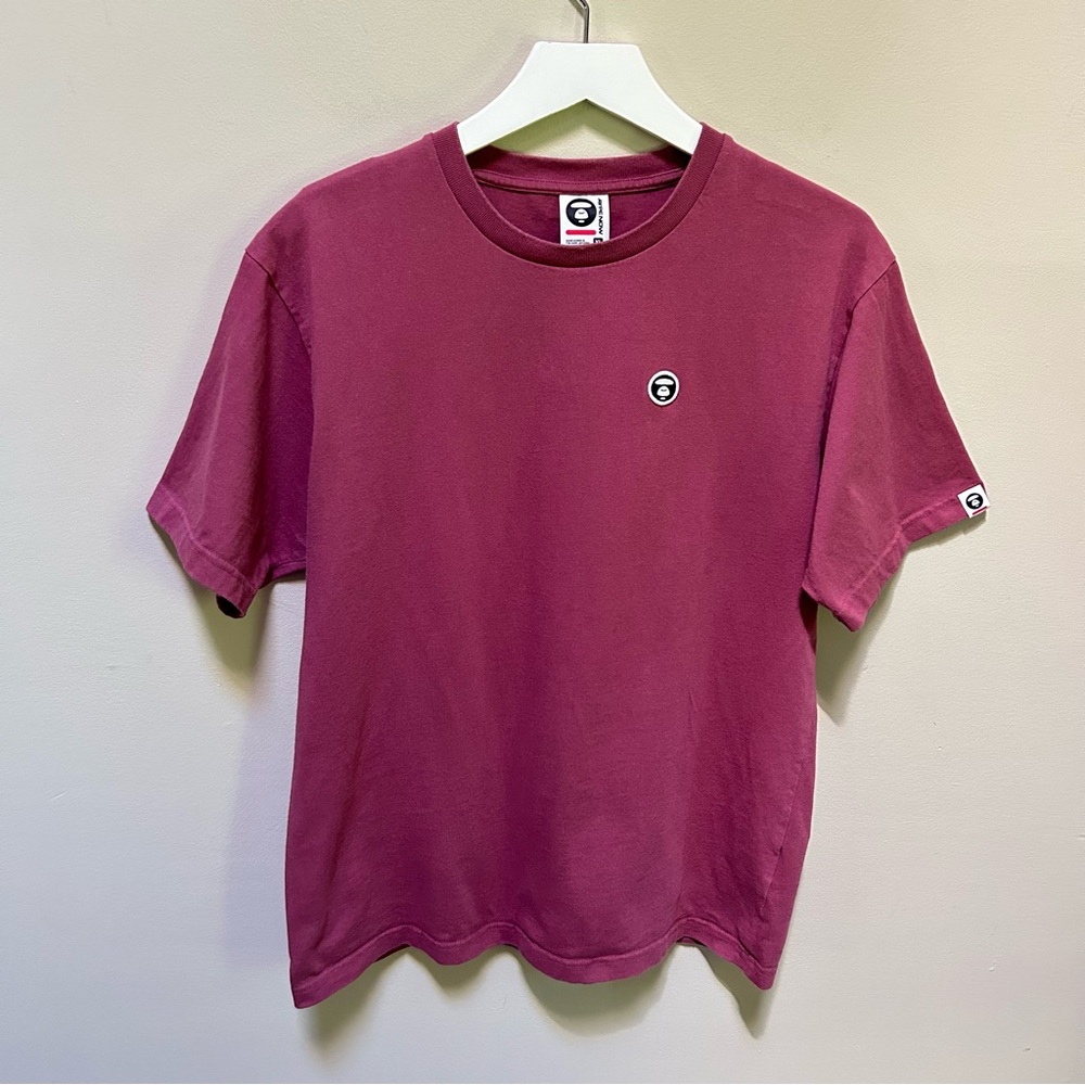 Aape Now by The Bathing Ape ~ Men’s XL Red Short Sleeve Cotton Tee Shirt